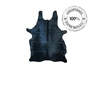 ALFOMBRA DE PIEL  NEGRA (1035)