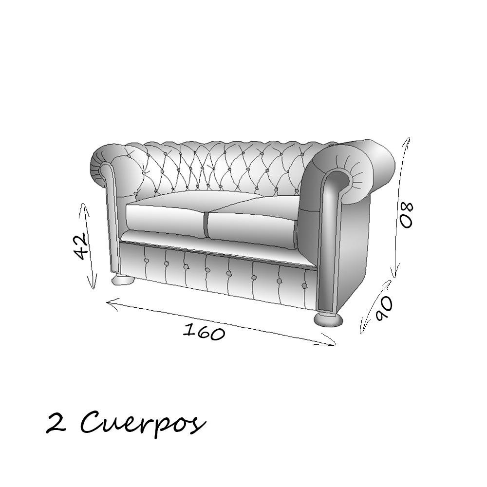 Sofá Chesterfield Capitoné - Imagen 3