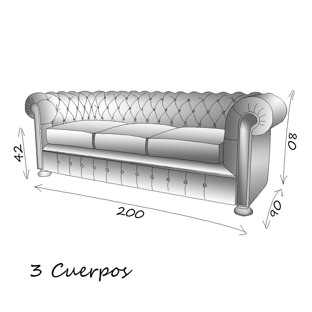 Sofá Chesterfield Capitoné - Imagen 4